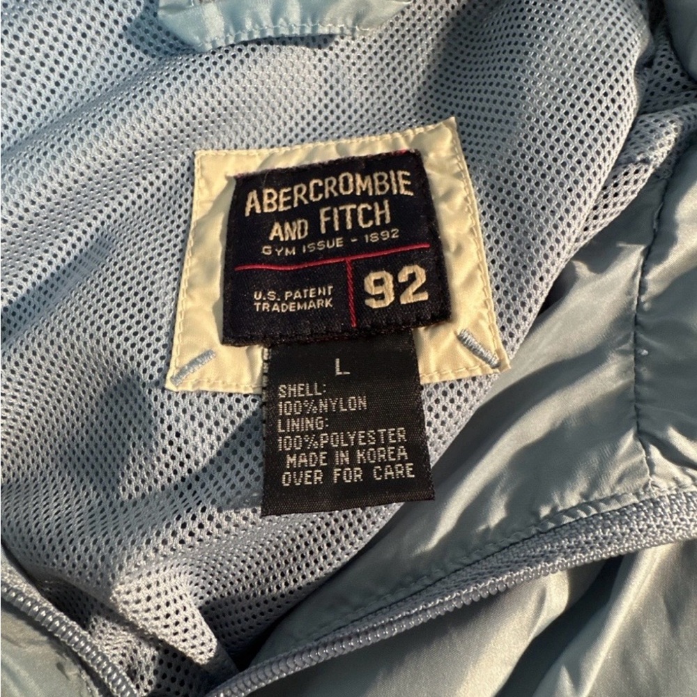 Abercrombie Three-Bar Windbreaker, Mesh Lining, Ladies Large - Picture 6 of 7
